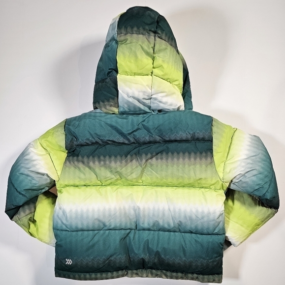 All In Motion Boys' Puffer Jacket With Hood & Cuffed Mittens Green - Picture 4 of 11